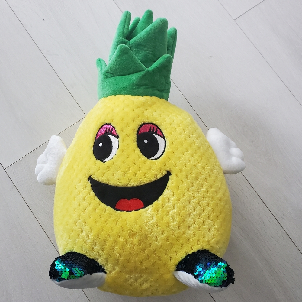 Glittery Stuffed Animal - Pineapple
